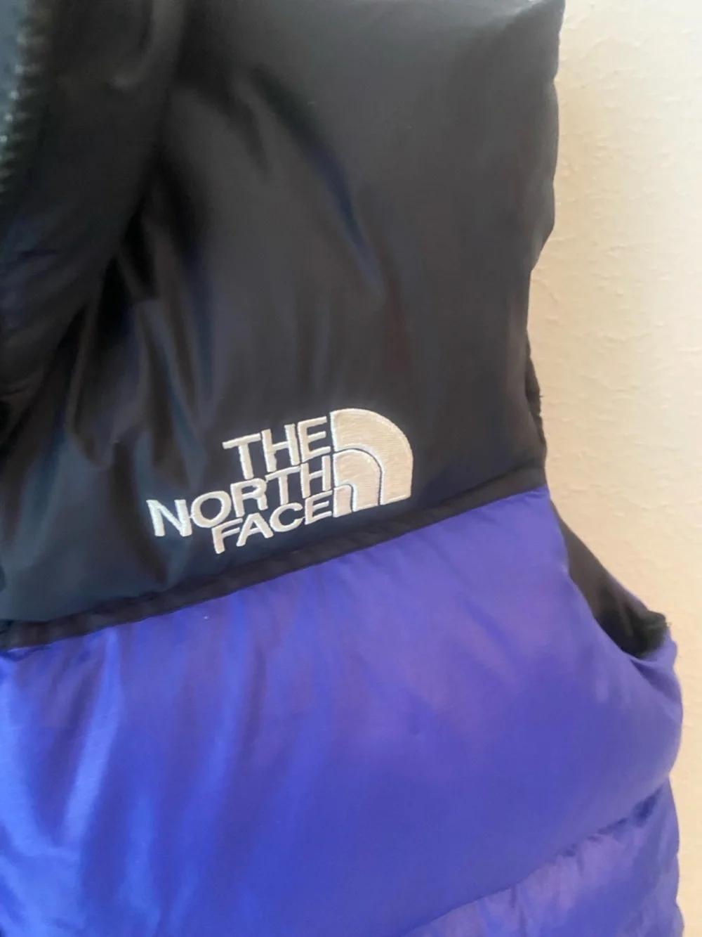 The North Face 1996 Retro Nuptse 700 Down Puffer Vest Blue Black Men’s Small